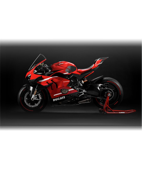 Grip adhésif de réservoir noir STOMPGRIP - DUCATI PANIGALE V4 2018-21 / PANIGALE V4 R 2019-21 / PANIGALE V4 S 2018-21
