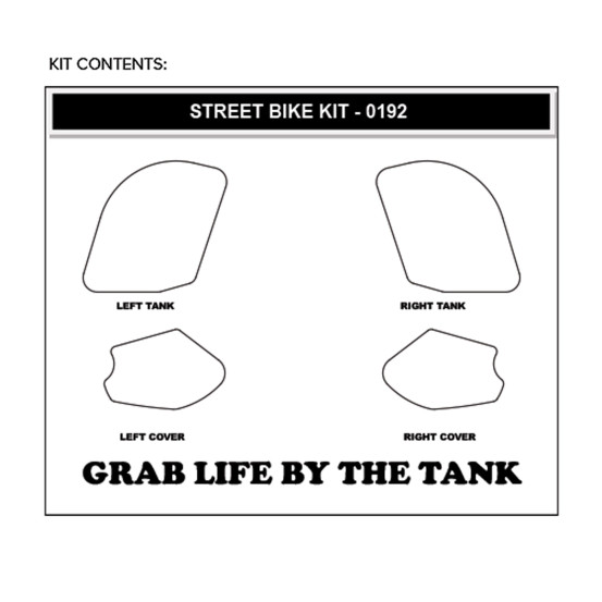 Grip adhésif de réservoir noir STOMPGRIP - DUCATI PANIGALE V4 / PANIGALE V4R 2022-24 / STREETFIGHTER V4 2023-24