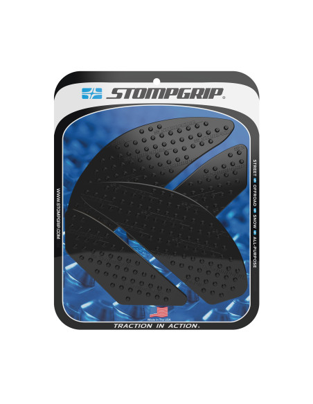 Grip adhésif de réservoir noir STOMPGRIP - KAWASAKI NINJA 650R 2009-11