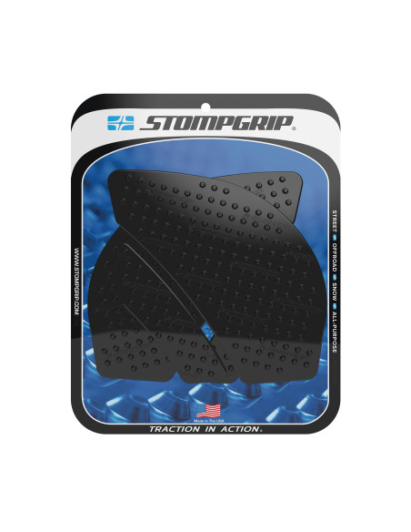 Grip adhésif de réservoir noir STOMPGRIP - KAWASAKI NINJA ZX-6R 2009-26 / NINJA ZX-6R 2013-20 / NINJA ZX-6R KRT EDITION 2016-26