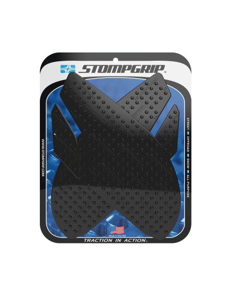 Grip adhésif de réservoir noir STOMPGRIP - TRIUMPH 675 DAYTONA 2013-18 / 675 STREET TRIPLE 2013-16 / 765 STREET TRIPLE 2017-26