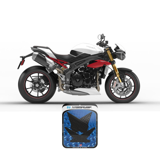 Grip adhésif de réservoir noir STOMPGRIP - TRIUMPH SPEED TRIPLE R 2016-17 / SPEED TRIPLE RS 2018-20 / SPEED TRIPLE S 2016-20