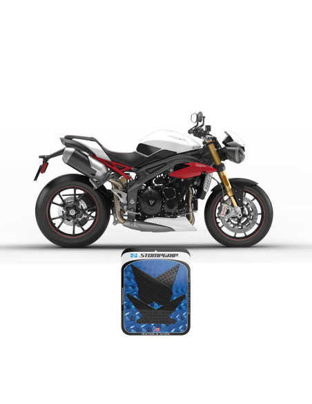 Grip adhésif de réservoir noir STOMPGRIP - TRIUMPH SPEED TRIPLE R 2016-17 / SPEED TRIPLE RS 2018-20 / SPEED TRIPLE S 2016-20