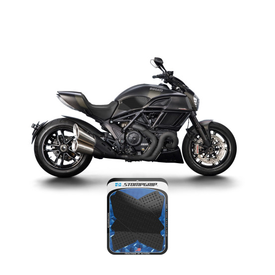 Grip adhésif de réservoir transparent STOMPGRIP - DUCATI DIAVEL / DIAVEL CARBON 2011-18 / DIAVEL TITANIUM 2015-16