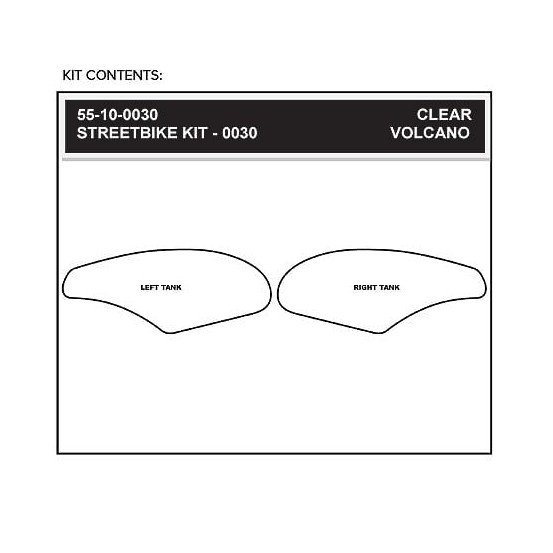 Grip adhésif de réservoir transparent STOMPGRIP - KAWASAKI NINJA ZX-10R 2004-07