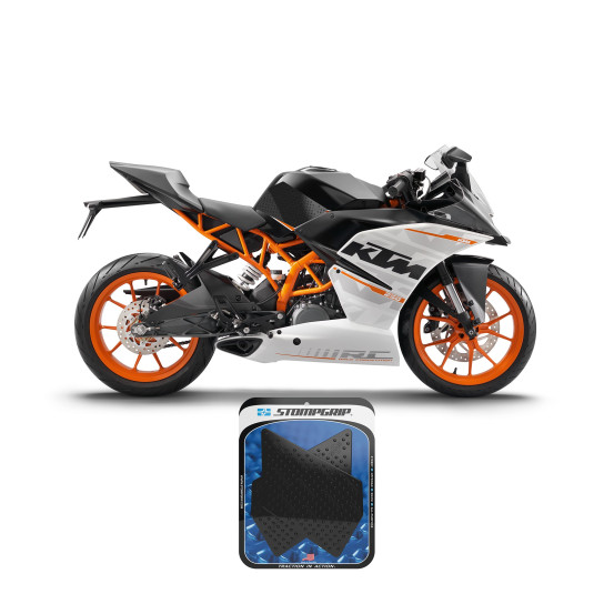 Grip adhésif de réservoir transparent STOMPGRIP - KTM 1190 RC8 R 2008-15 / RC 125 / RC 200 / RC 250 / RC 390 2014-19