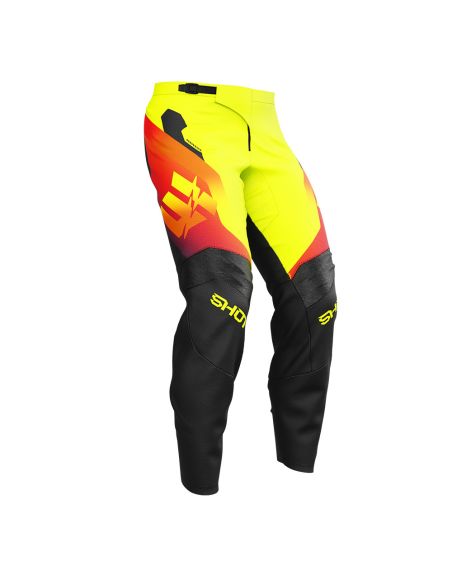Pantalon cross enfant Shot 2027 Draw Rocket - Jaune Fluo