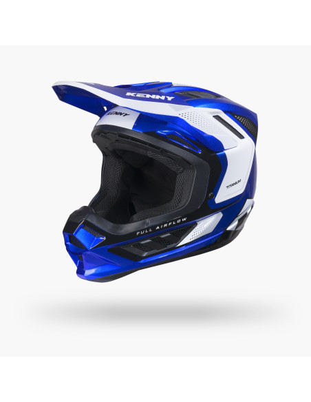 Casque cross Kenny 2027 Titanium Graphic - Candy Blue