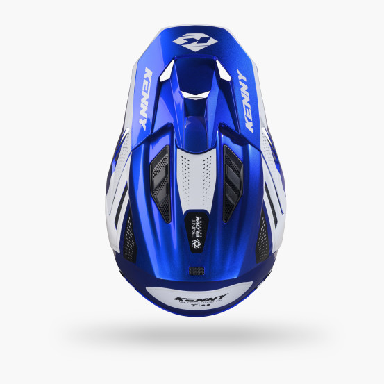 Casque cross Kenny 2027 Titanium Graphic - Candy Blue