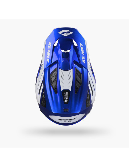 Casque cross Kenny 2027 Titanium Graphic - Candy Blue