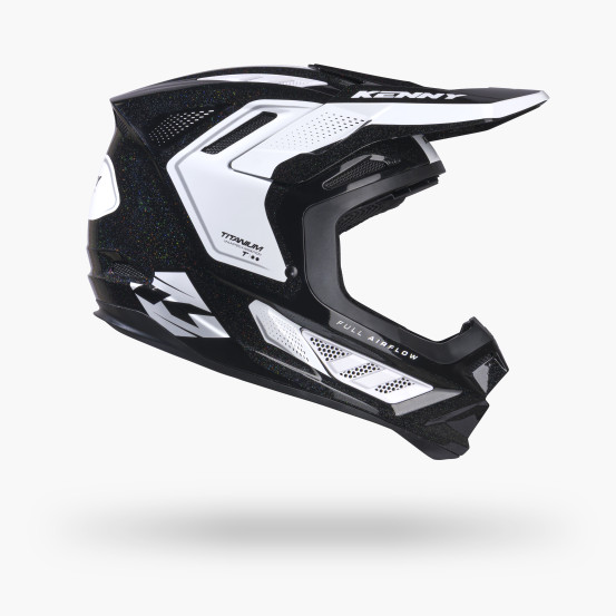 Casque cross Kenny 2027 Titanium Graphic - Chamelelon Black