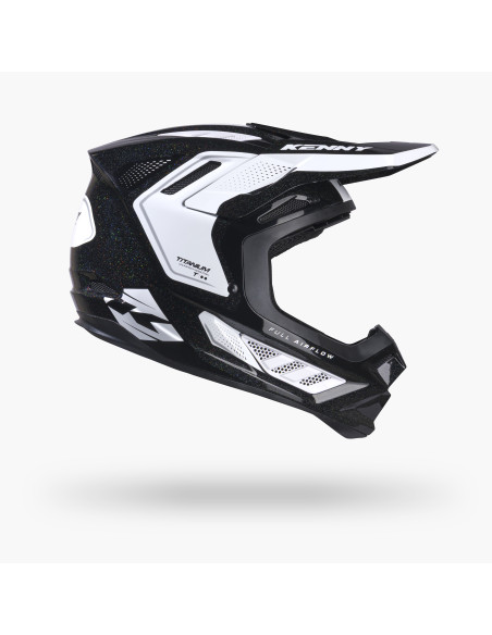 Casque cross Kenny 2027 Titanium Graphic - Chamelelon Black