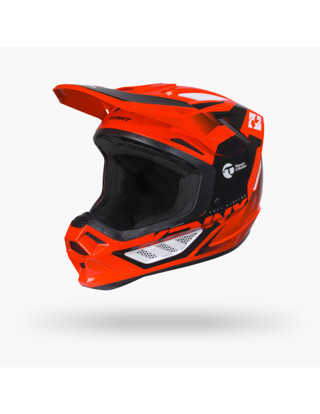 Casque cross Kenny 2027 Titanium Graphic - Neon Red
