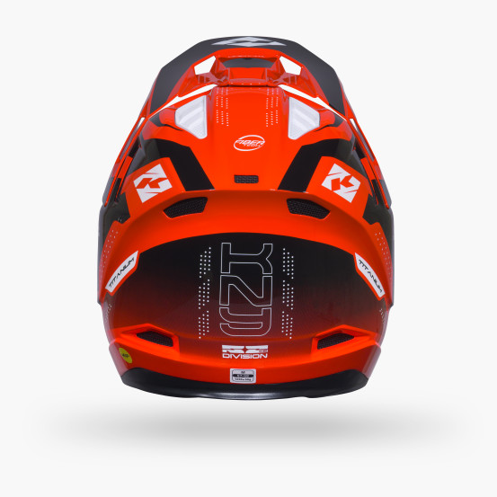 Casque cross Kenny 2027 Titanium Graphic - Neon Red