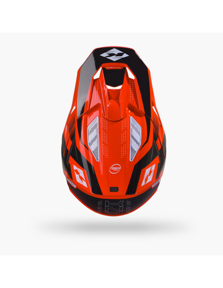 Casque cross Kenny 2027 Titanium Graphic - Neon Red