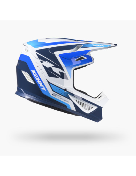 Casque cross Kenny 2027 Track Graphic Plus - Focus Blue