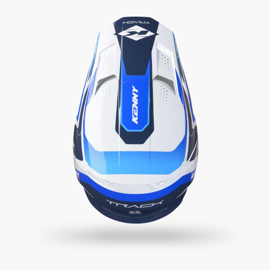 Casque cross Kenny 2027 Track Graphic Plus - Focus Blue
