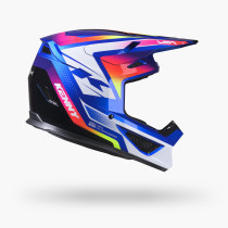 Casque cross Kenny 2027 Track Graphic Plus - Focus Candy Blue
