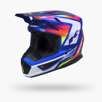 Casque cross Kenny 2027 Track Graphic Plus - Focus Candy Blue 2