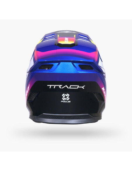Casque cross Kenny 2027 Track Graphic Plus - Focus Candy Blue