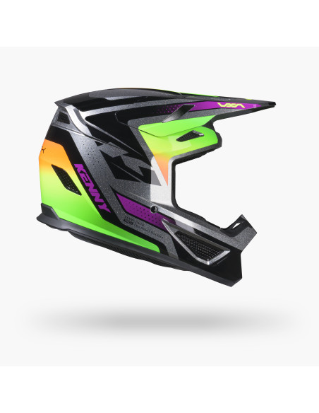 Casque cross Kenny 2027 Track Graphic Plus - Focus Neon