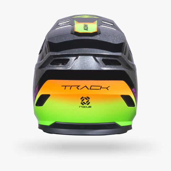 Casque cross Kenny 2027 Track Graphic Plus - Focus Neon
