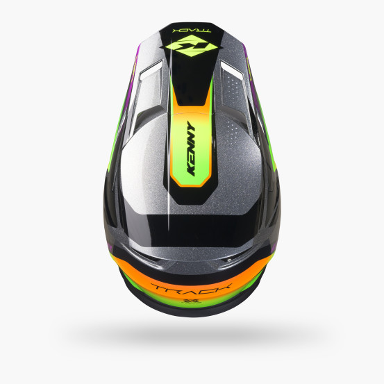 Casque cross Kenny 2027 Track Graphic Plus - Focus Neon
