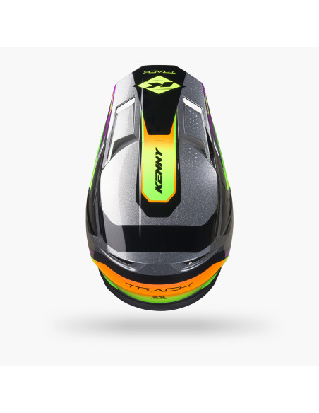 Casque cross Kenny 2027 Track Graphic Plus - Focus Neon
