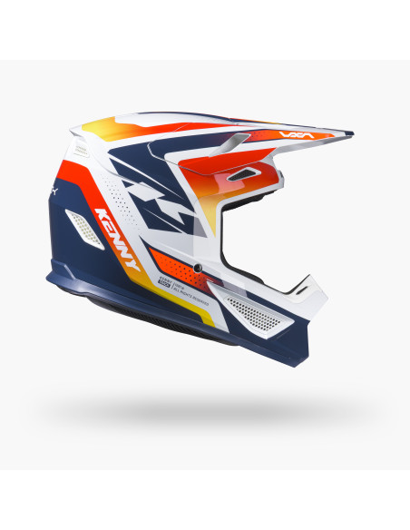 Casque cross Kenny 2027 Track Graphic Plus - Focus Orange Navy
