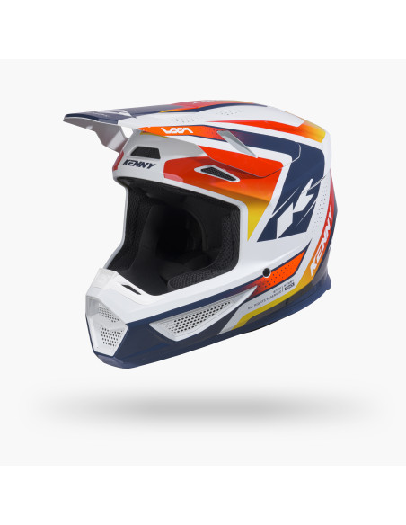 Casque cross Kenny 2027 Track Graphic Plus - Focus Orange Navy