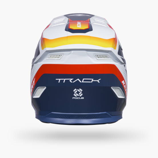 Casque cross Kenny 2027 Track Graphic Plus - Focus Orange Navy
