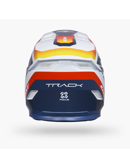 Casque cross Kenny 2027 Track Graphic Plus - Focus Orange Navy
