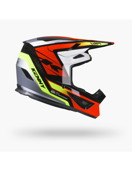 Casque cross Kenny 2027 Track Graphic Plus - Focus Red