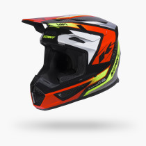 Casque cross Kenny 2027 Track Graphic Plus - Focus Red 2