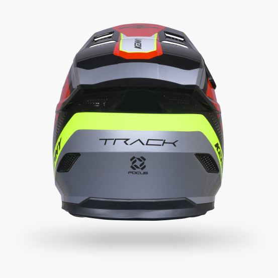 Casque cross Kenny 2027 Track Graphic Plus - Focus Red