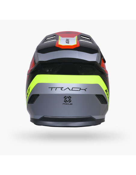 Casque cross Kenny 2027 Track Graphic Plus - Focus Red