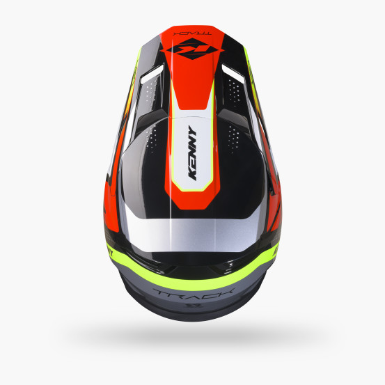 Casque cross Kenny 2027 Track Graphic Plus - Focus Red