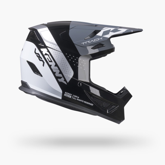 Casque cross Kenny 2027 Track Graphic - Blast Black