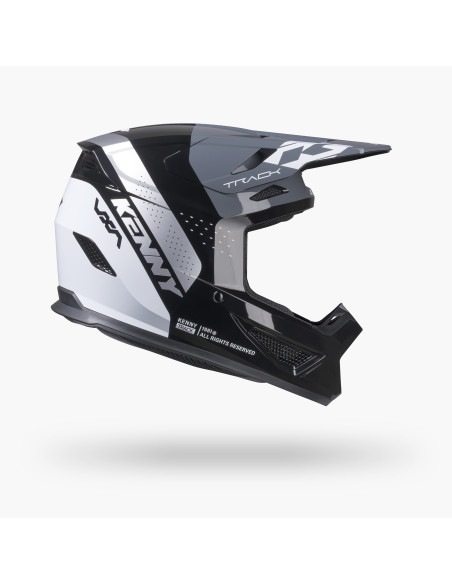 Casque cross Kenny 2027 Track Graphic - Blast Black