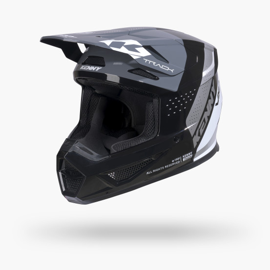 Casque cross Kenny 2027 Track Graphic - Blast Black