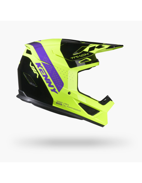 Casque cross Kenny 2027 Track Graphic - Blast Black Neon