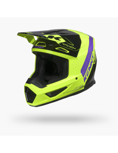 Casque cross Kenny 2027 Track Graphic - Blast Black Neon
