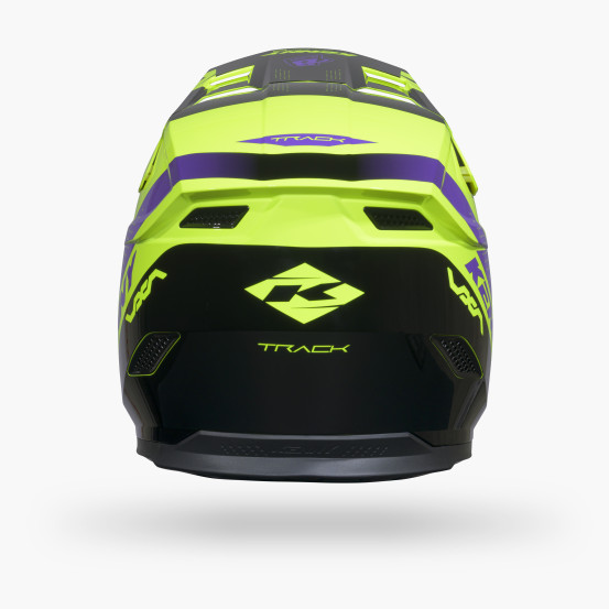 Casque cross Kenny 2027 Track Graphic - Blast Black Neon