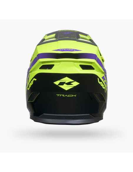 Casque cross Kenny 2027 Track Graphic - Blast Black Neon