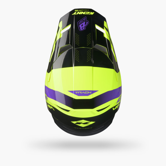 Casque cross Kenny 2027 Track Graphic - Blast Black Neon