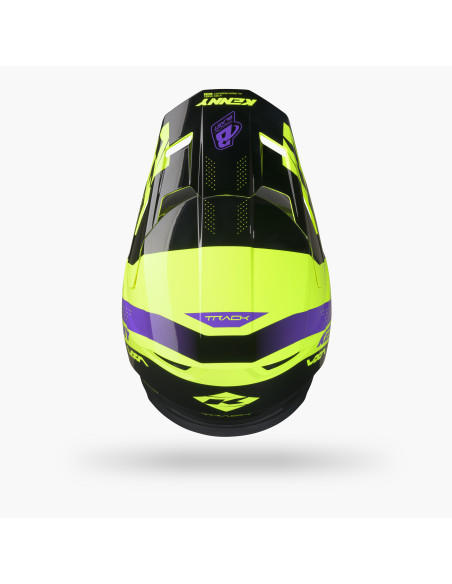 Casque cross Kenny 2027 Track Graphic - Blast Black Neon