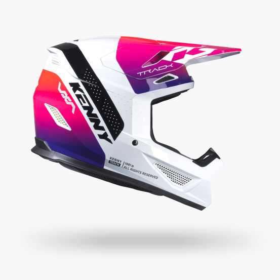 Casque cross Kenny 2027 Track Graphic - Blast White Gradient