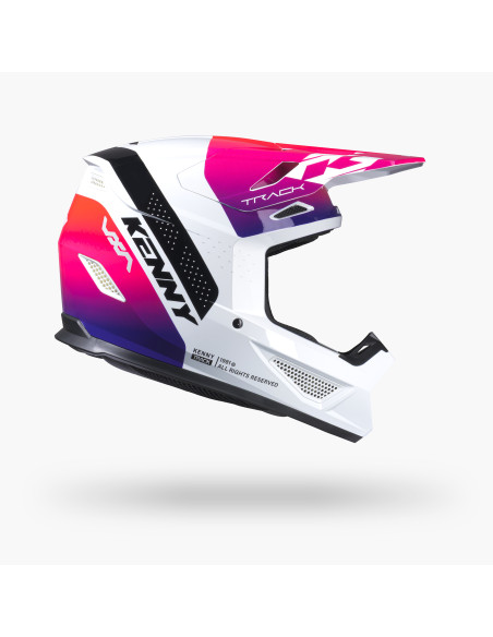 Casque cross Kenny 2027 Track Graphic - Blast White Gradient