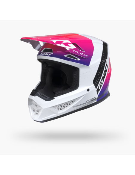 Casque cross Kenny 2027 Track Graphic - Blast White Gradient