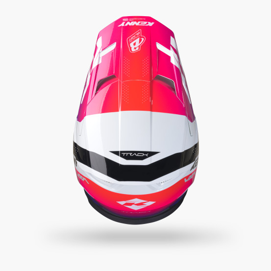 Casque cross Kenny 2027 Track Graphic - Blast White Gradient
